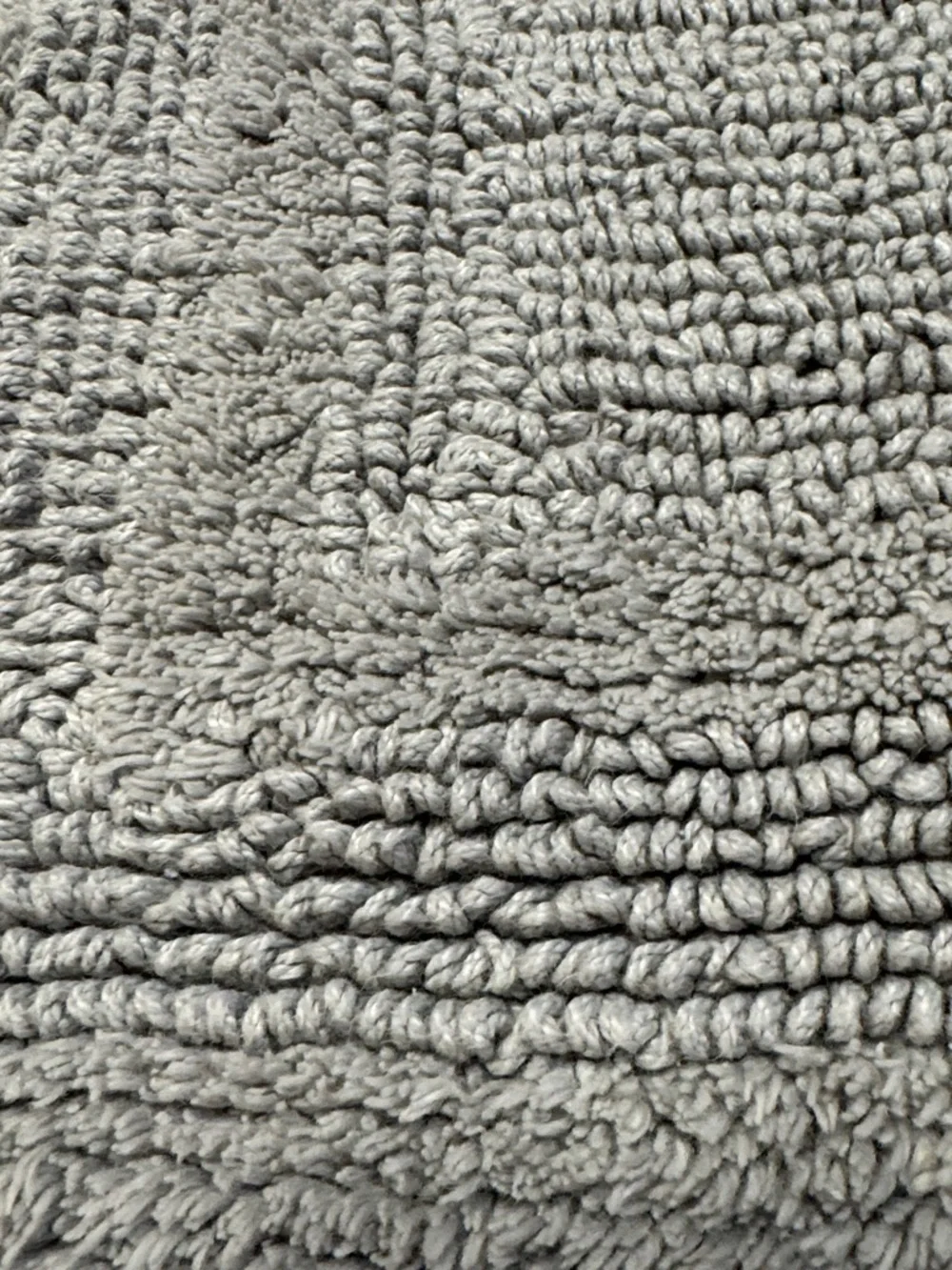 Laura Ashley Light Gray Reversible Cotton Bath Rug (Size 17